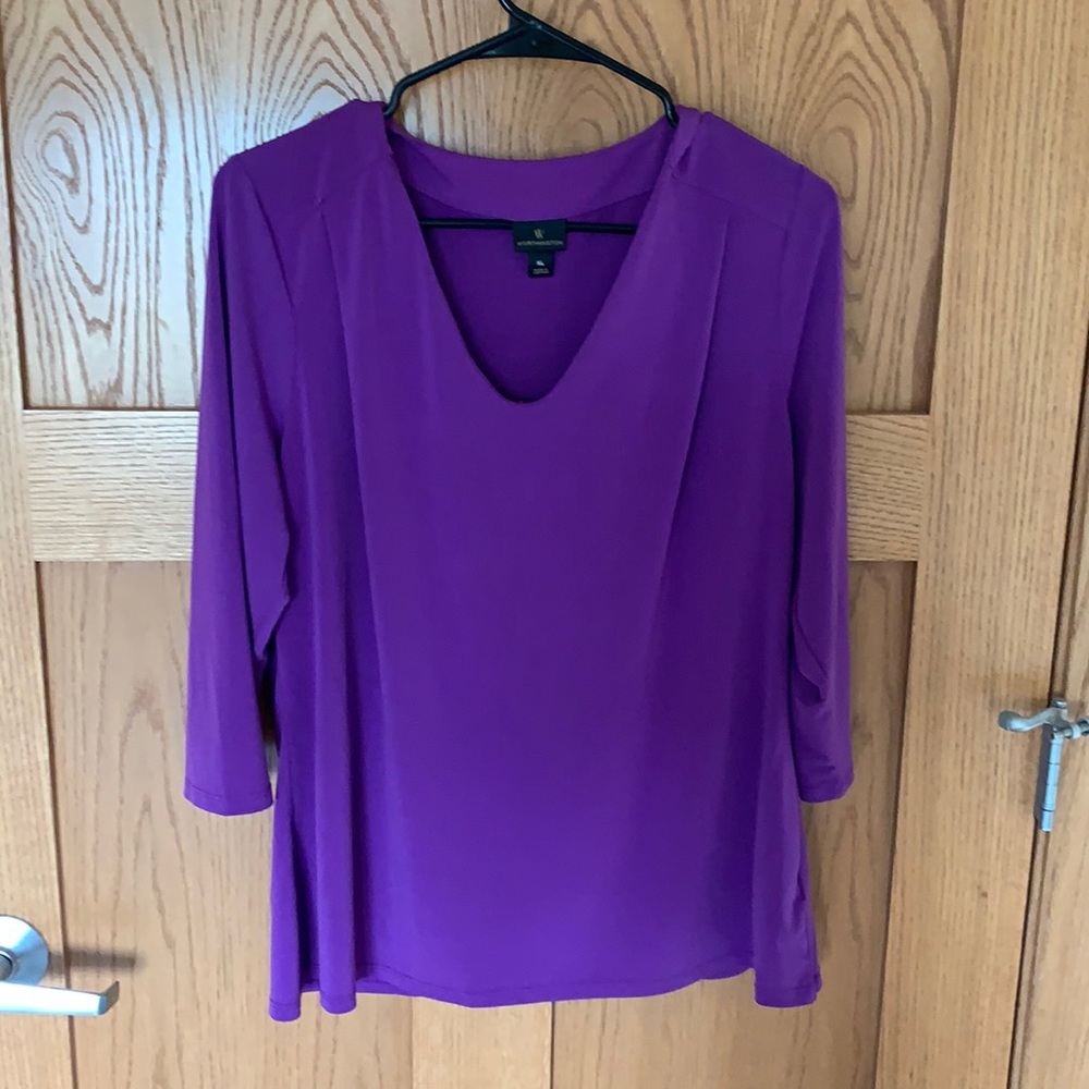 Worthington Size XL Purple Blouse